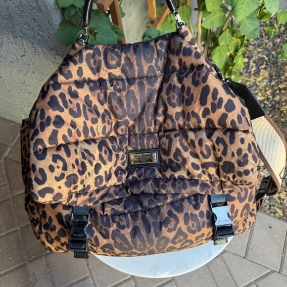 Dolce & Gabbana DG Leo XL Leopard Nylon Sicily Crossbody - Picture 3 of 15